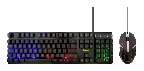 Kit De Teclado & Muse Gaming Set Aoas Iluminado M-300 Usb